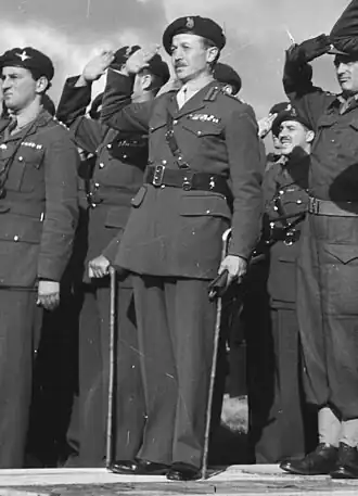 John Hackett in Oosterbeek (1945)