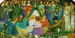 "Circle-wise sit they", naar Dante Gabriel Rossetti's gedicht "The Blessed Damozel"