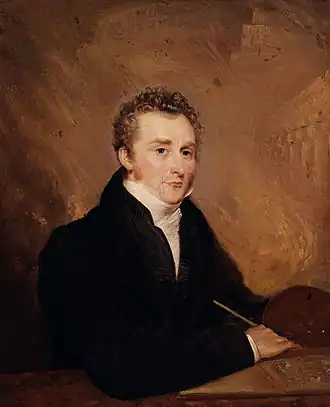 Portret van John Martin door H. Warren, 1839