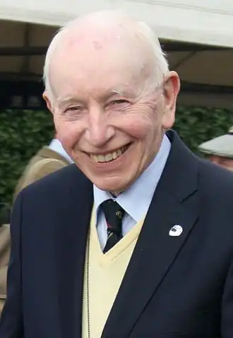 John Surtees op 77-jarige leeftijd tijdens de Goodwood Revival in 2011