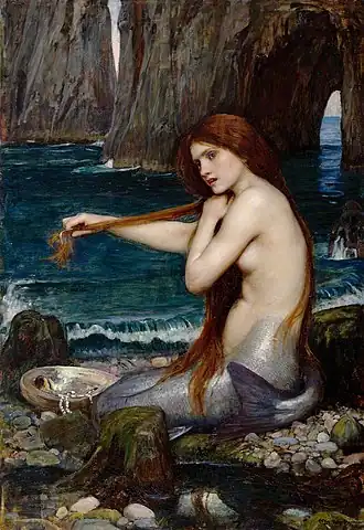 A mermaid van John William Waterhouse (1900)