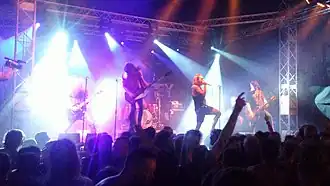 De band John Coffey tijdens het Nirwana Tuinfeest in 2015