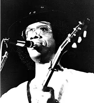 Johnny 'Guitar' Watson in 1976 in Parijs