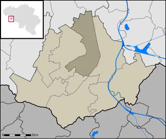 Kaart van Jollain-Merlin