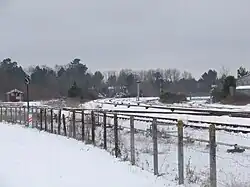 Splitsing met de lijn tussen Chartres en Bordeaux bij Saint-Mariens - Saint-Yzan