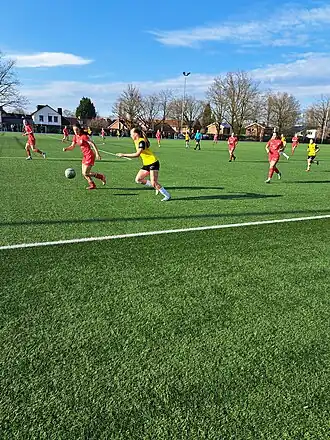 Franken tijdens een wedstrijd tegen Jong FC Twente in 2025