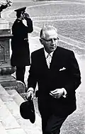 Bij de koningin tijdens de kabinetsformatie van 1972-73 na de crisis door DS'70 (december 1972)