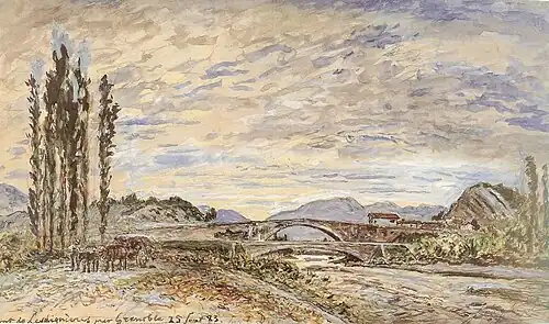 Les Ponts de Claix (bij Genoble) (1883)