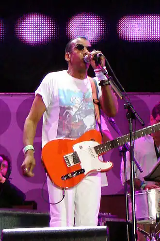 Jorge Ben Jor tijdens Live Earth in Rio de Janeiro, 7 juli 2007
