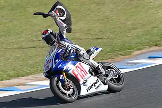 Jorge Lorenzo op de Yamaha, 2009
