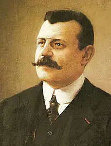 Joseph Déchelette, portret door Albert Dawant (postuum geschilderd naar een foto)