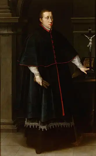 Portret van Leopold V van Habsburg door Joseph Heintz de Oudere, 1604.