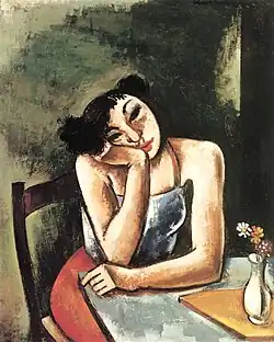 Vrouw op ellebogen, circa 1929
