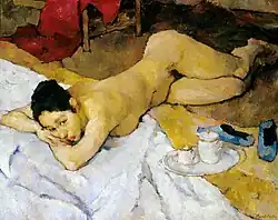 Liggend naakt, circa 1919