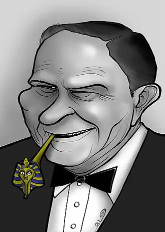 Spotprent op Joseph Mankiewicz