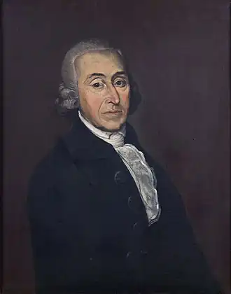 Schilderij van Joseph Noyon uit circa 1790 van onbekend kunstschilder (collectie Fries Scheepvaart Museum)