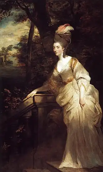 Portret Georgiana Cavendish door Joshua Reynolds, 1775-1776