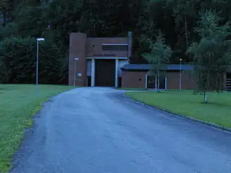 ingang van waterkrachtcentrale Jostedal