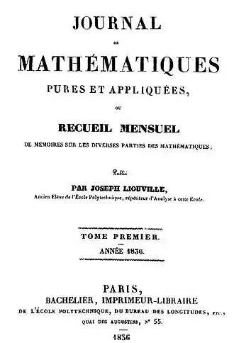 Titelpagina van het eerste nummer.