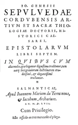 Epistolarum libri septem, 1557