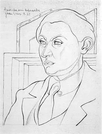 Portret van Kahnweiler door Juan Gris (1921)