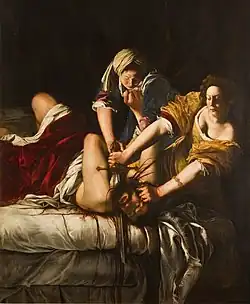 Artemisia Gentileschi, Judith onthoofdt Holofernes, 1614-1620