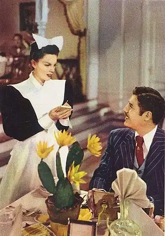 Judy Garland en John Hodiak in The Harvey Girls