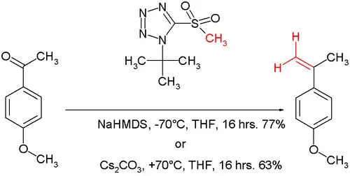 Julia-Kocienski-olefinering