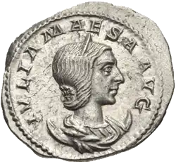 Antoninianus met Julia Maesa afgebeeld