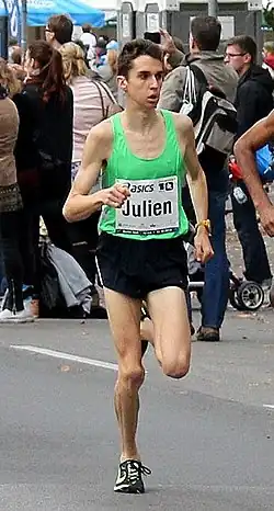 Julien Wanders tijdens de 10 km van Berlijn in 2014.