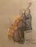 Contrabassisten van het Kursaalorkest van Oostende (1939)