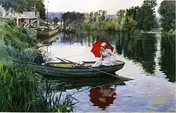 A quiet day on the Seine, 1880