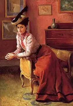 Elegante au Sofa, 1895