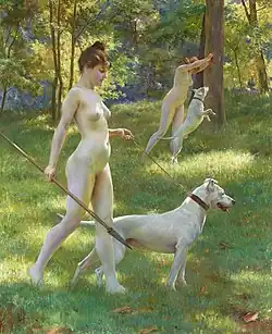 Nymphs Hunting, 1898