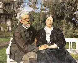 Portret van Frederikke en Laurits Tuxen