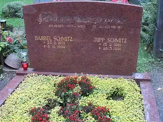 Het graf van Jupp Schmitz