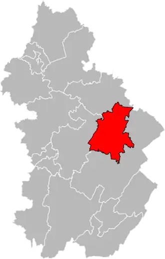 Locatie van het kanton