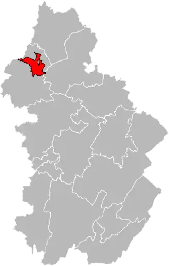 Locatie van het kanton