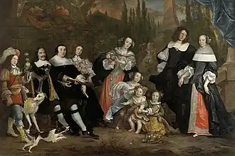 Familieportret Michiel de Ruyter, 1662