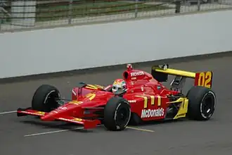 Justin Wilson in zijn NHLR wagen in 2008.