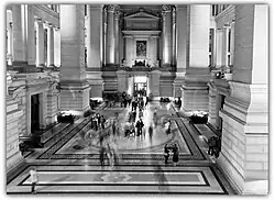 Wachtruimte in het Justitiepaleis van Brussel