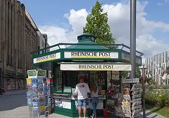 Verkooppunt van de Rheinische Post