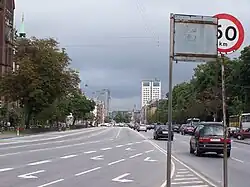 H.C. Andersens Boulevard richting de brug Langebro naar Amager