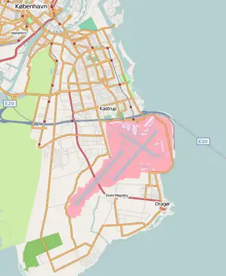 Ligging van het vliegveld