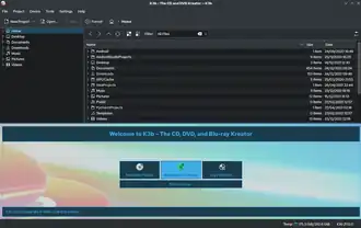 Screenshot van K3b