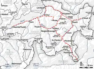 spoorwegnet Rhätische Bahn