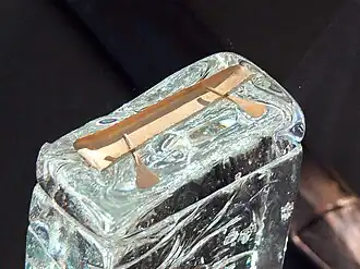 Gouden schip uit de 4e eeuw v.Chr. uit het Vorstengraf (graf 44) bij Moserstein, Keltenmuseum in Hallein