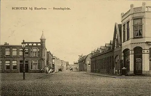 De Soendastraat ziende vanaf het Soendaplein naar het oosten, 1911
