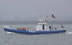 KNRM-reddingboot 'Koningin Juliana' op de Nieuwe Waterweg (2014).