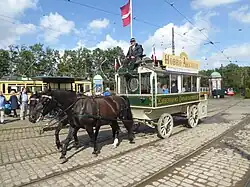 Paardenomnibus uit Kopenhagen KO 17 (bouwjaar 1897).